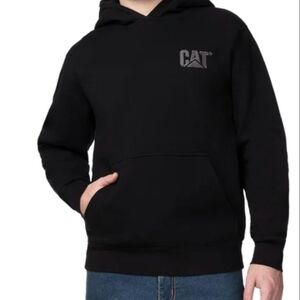 CAT Caterpillar Heavyweight Black Hoodie.